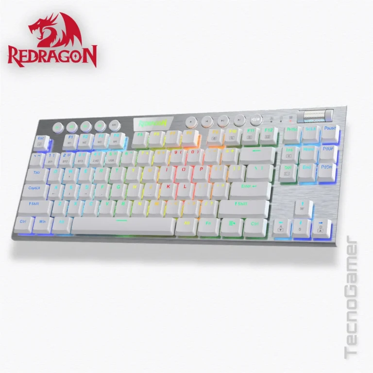 Teclado REDRAGON HORUS TKL WHITE WIRELESS