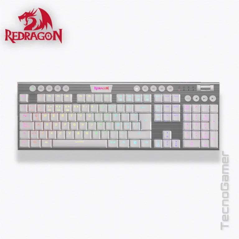 Teclado REDRAGON HORUS 100% WIRELESS WHITE