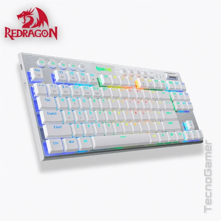 Teclado REDRAGON HORUS TKL WHITE WIRELESS