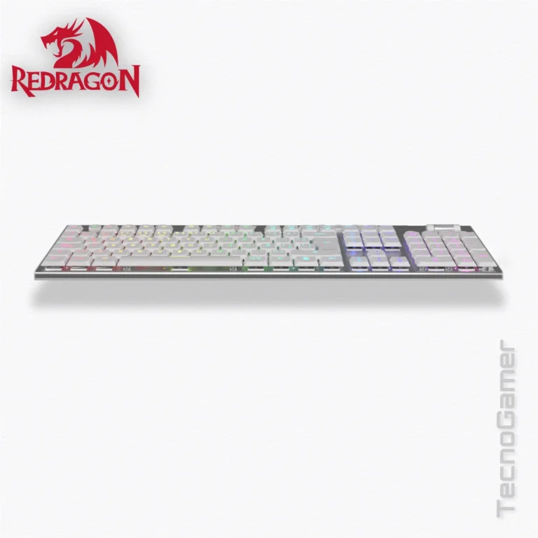 Teclado REDRAGON HORUS 100% WIRELESS WHITE