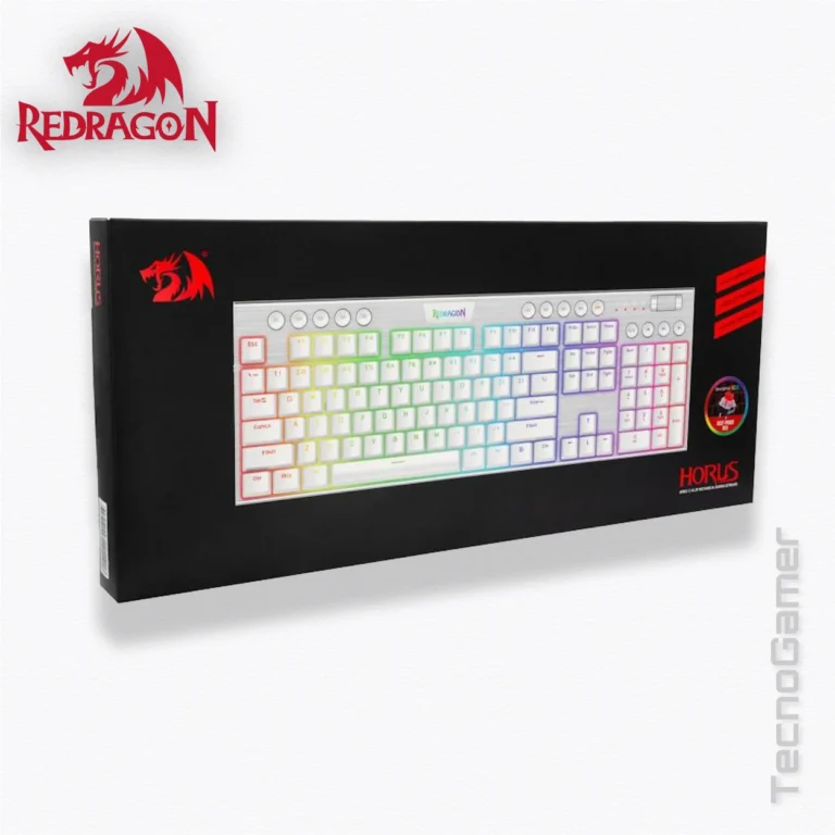 Teclado REDRAGON HORUS 100% WIRELESS WHITE