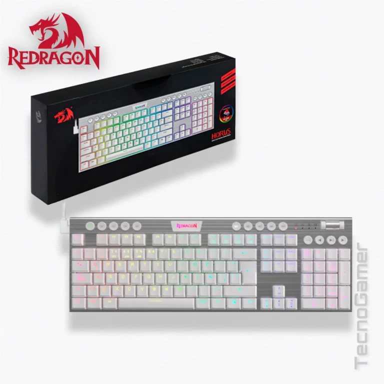 Teclado REDRAGON HORUS 100% BLANCO