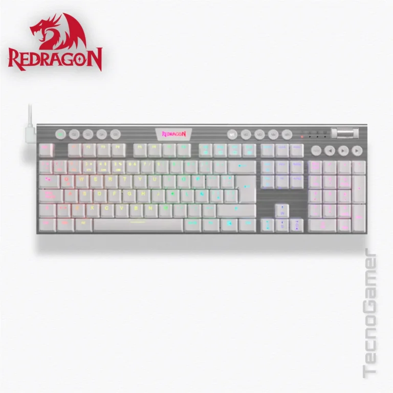 Teclado REDRAGON HORUS 100% BLANCO