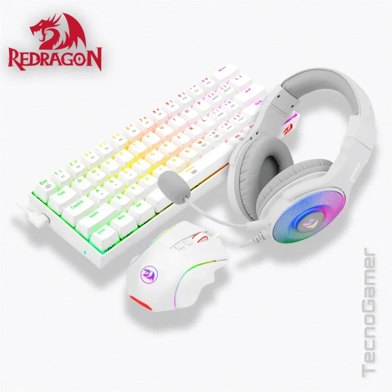Combo REDRAGON GAMING ESSENTIALS WHITE (DRAGONBORN + GRIFFIN + PANDORA)