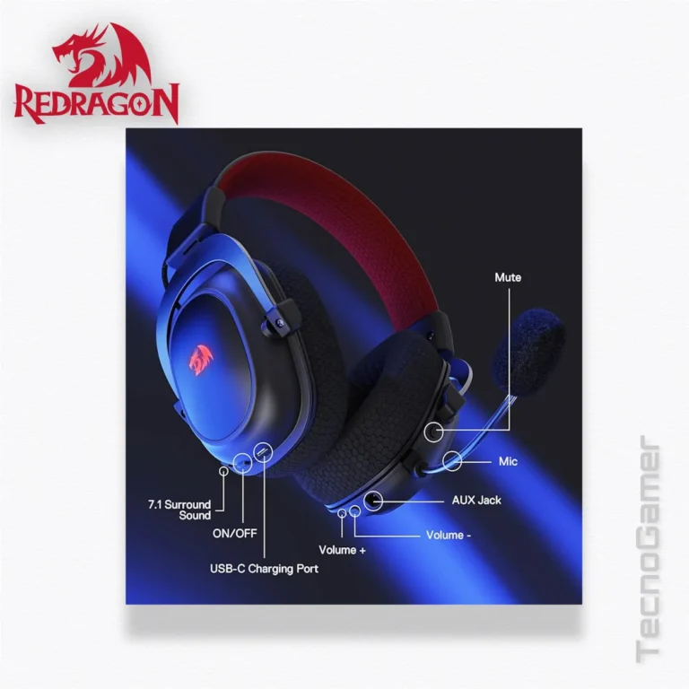 Audifono REDRAGON ZEUS X RGB WIRELESS USB
