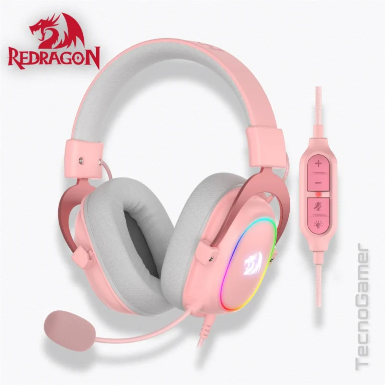 Audifono REDRAGON ZEUS X RGB PINK USB