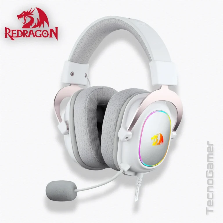 Audifono REDRAGON ZEUS X RGB WHITE USB