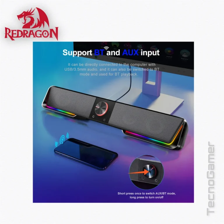 Parlante REDRAGON Barra de sonido Darknets GS570