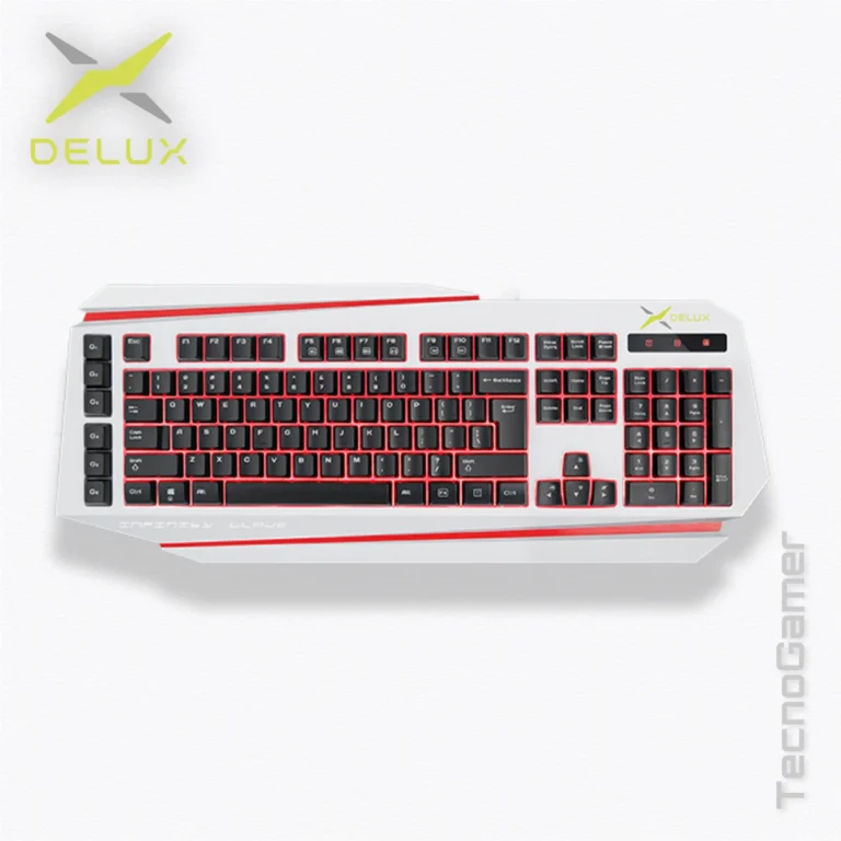 Teclado Delux K9500 Luz Roja