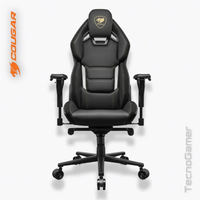 Silla gamer ergonómica con diseño profesional y respaldo reclinable