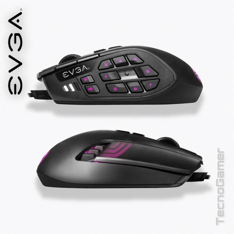 Mouse EVGA X15 MMO RGB ergonómico (20 botones)