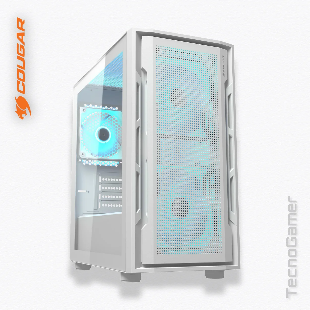 Case Cougar Uniface Mini RGB White