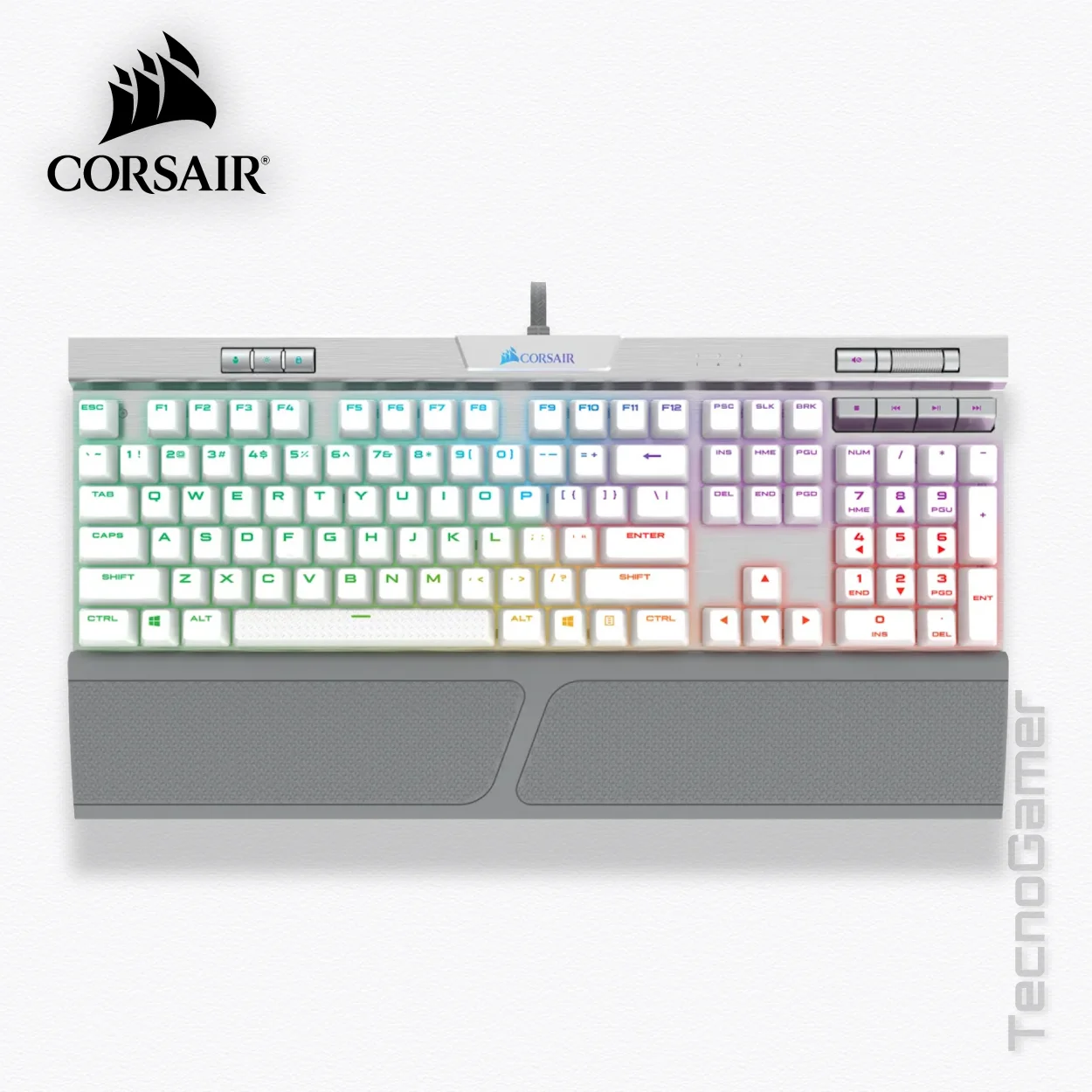 Teclado Corsair K70 RGB MK.2 SE WHITE