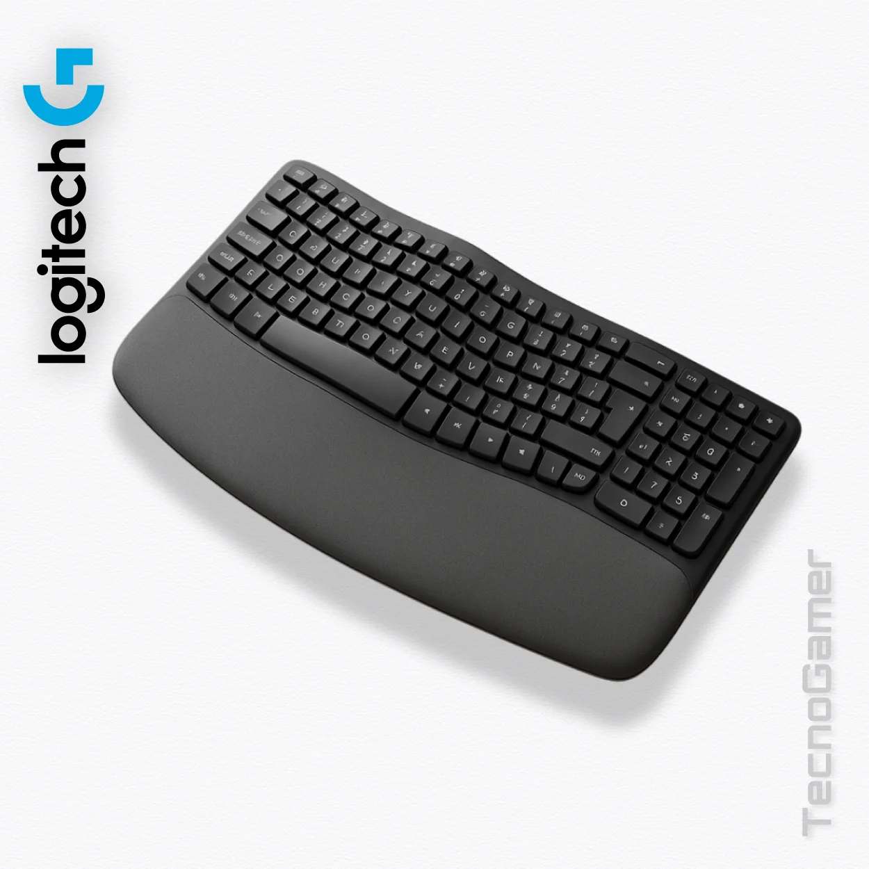 Teclado Logitech Ergo Wave Keys Wireless vista alternativa