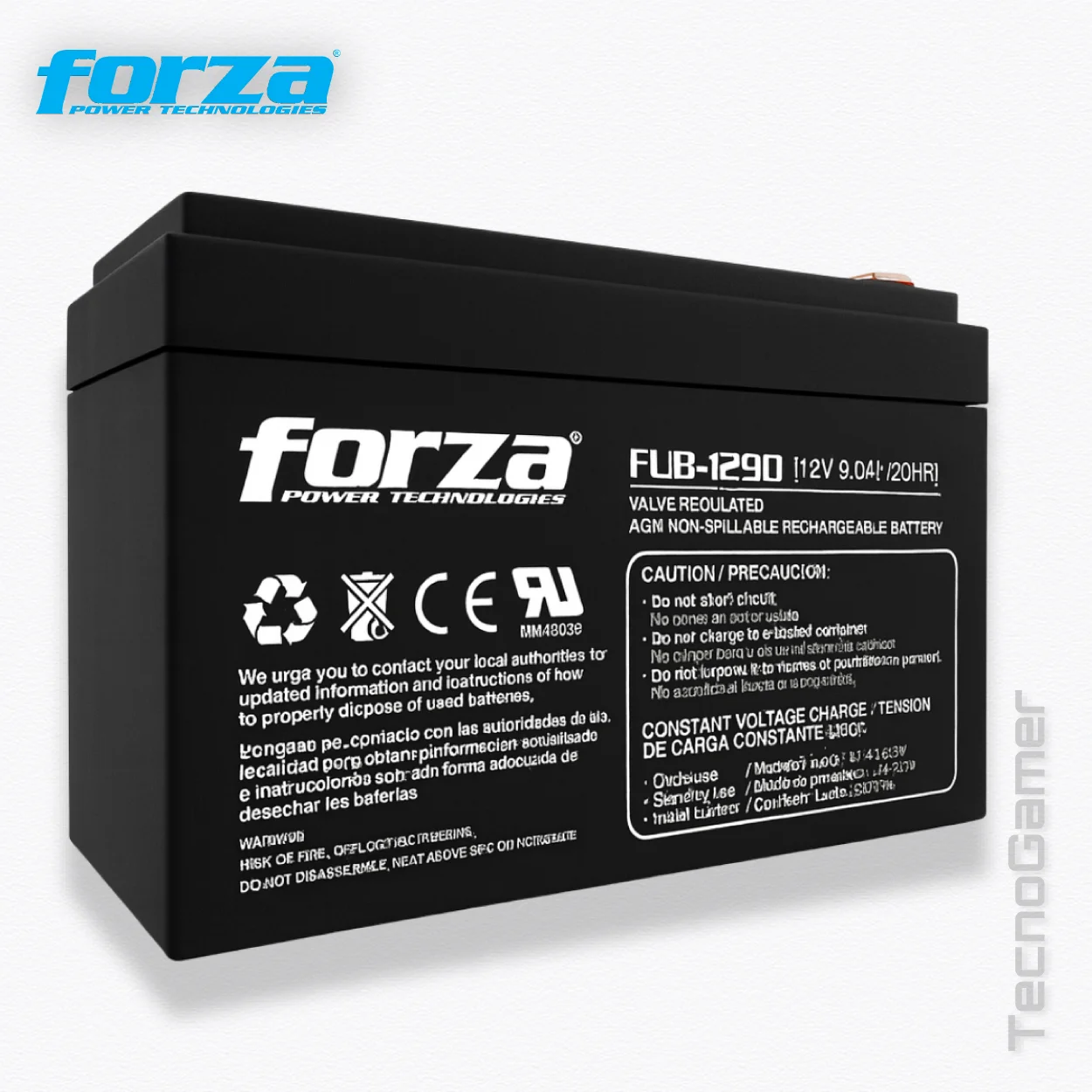 Batería UPS FORZA FUB, 1290 (12V, 9Ah), plomo ácido sellada - Imagen 2