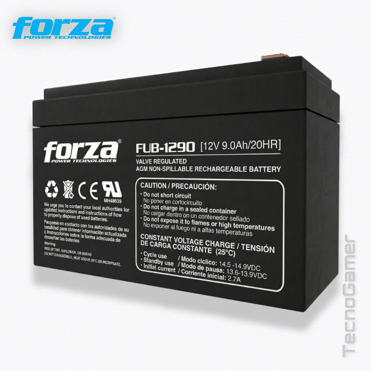 Batería UPS FORZA FUB, 1290 (12V, 9Ah), plomo ácido sellada - Imagen 3