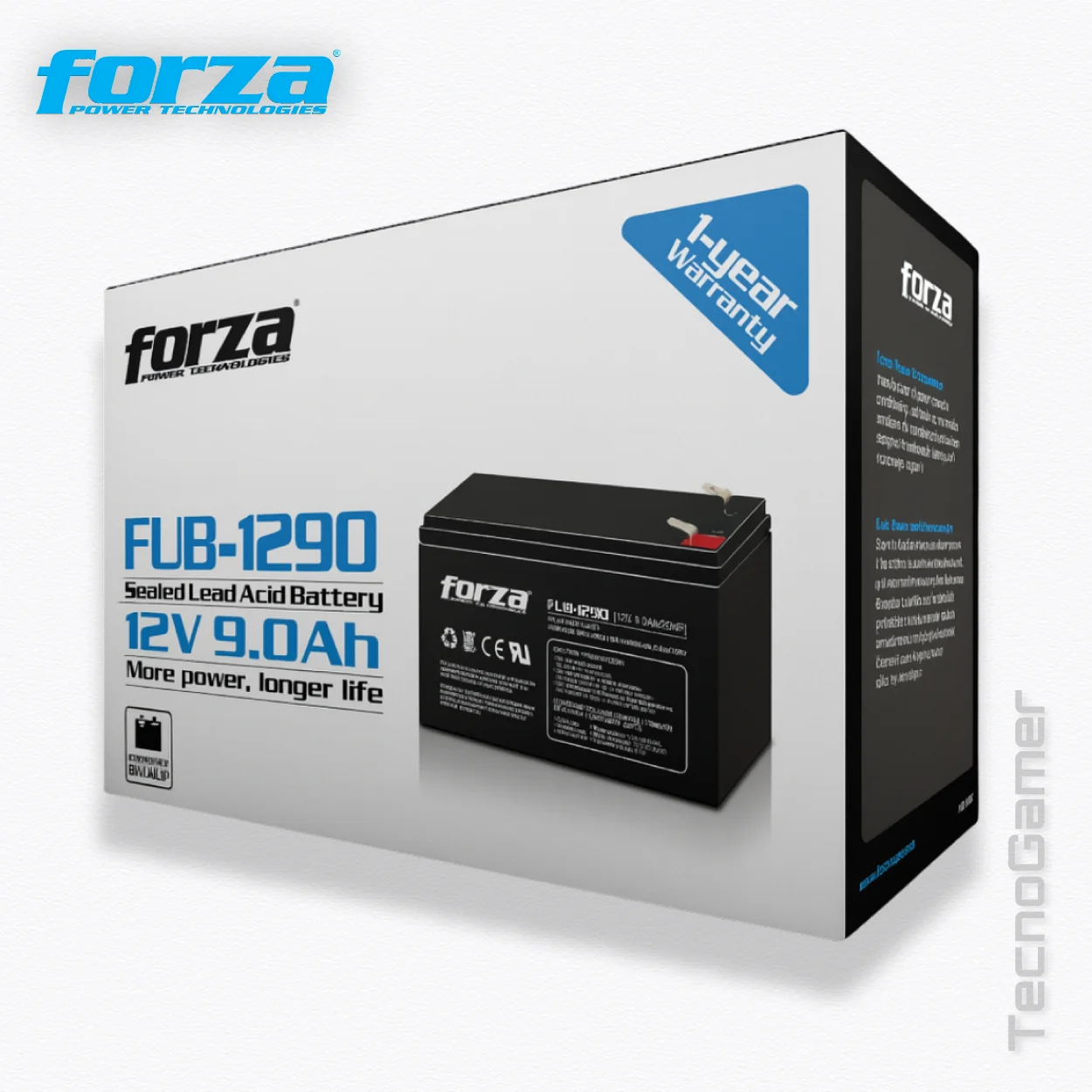 Batería UPS FORZA FUB, 1290 (12V, 9Ah), plomo ácido sellada - Imagen 4
