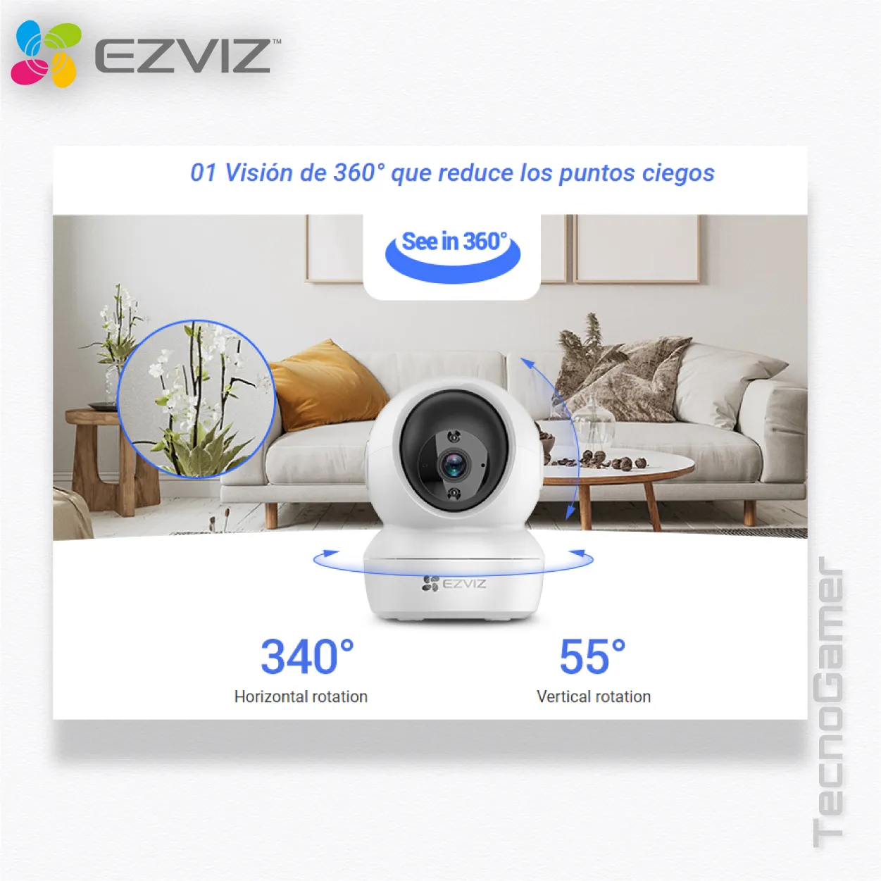 Camara de Seguridad Ezviz CS-H6C 1080P - Imagen 2