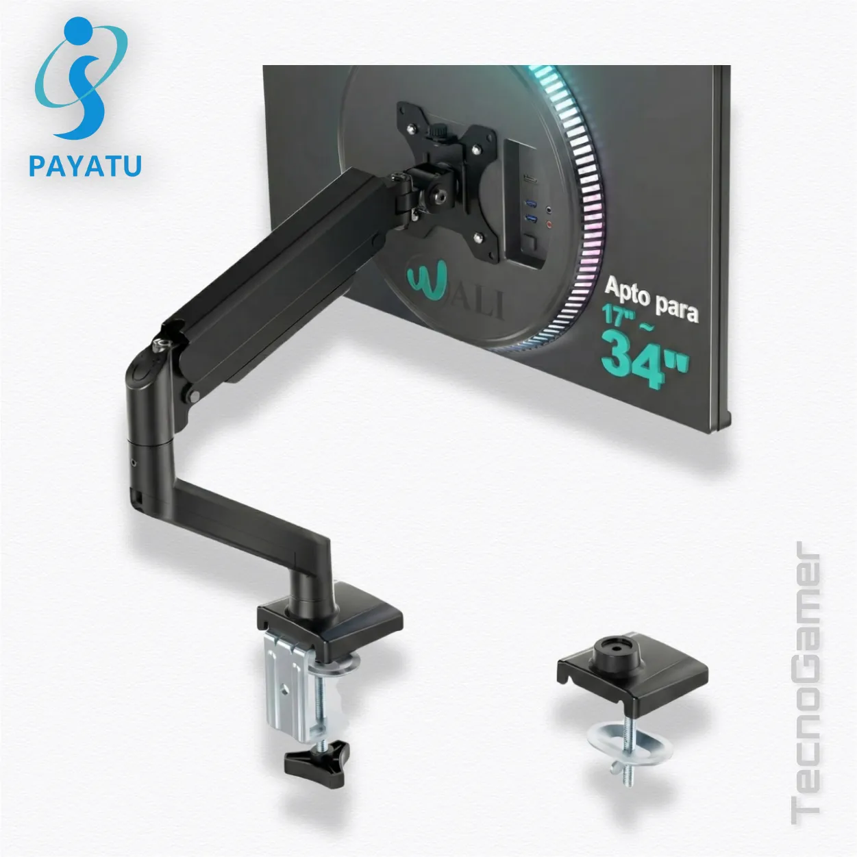 Soporte para MONITOR Onistek de 17" a 32" - 1 Brazo - Imagen 3