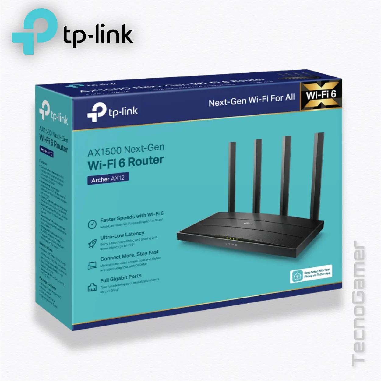 Router Tplink Archer AX12 Dual Band Wi-fi6 Gigabit - Imagen 4