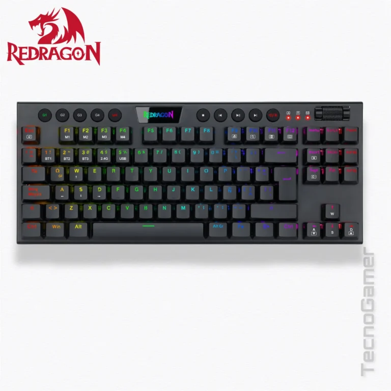 Teclado Redragon HORUS TKL WIRELESS K621-RGB-SP  (red switches)