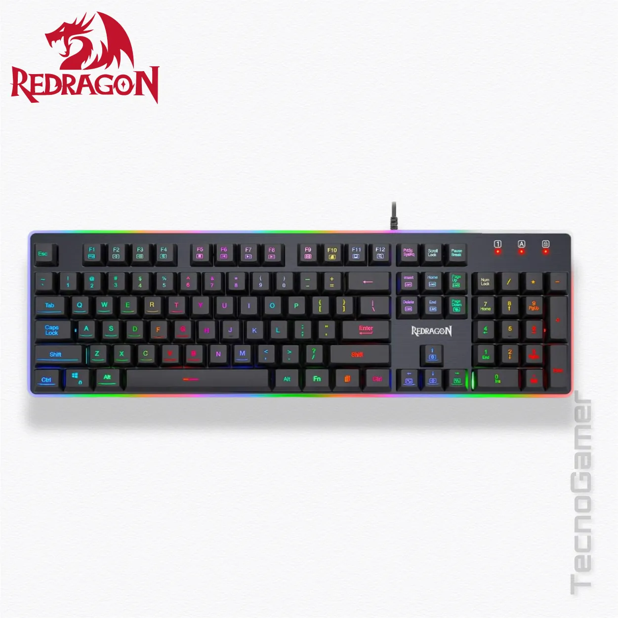 Teclado Redragon DYAUS 2 RGB K509 NEGRO