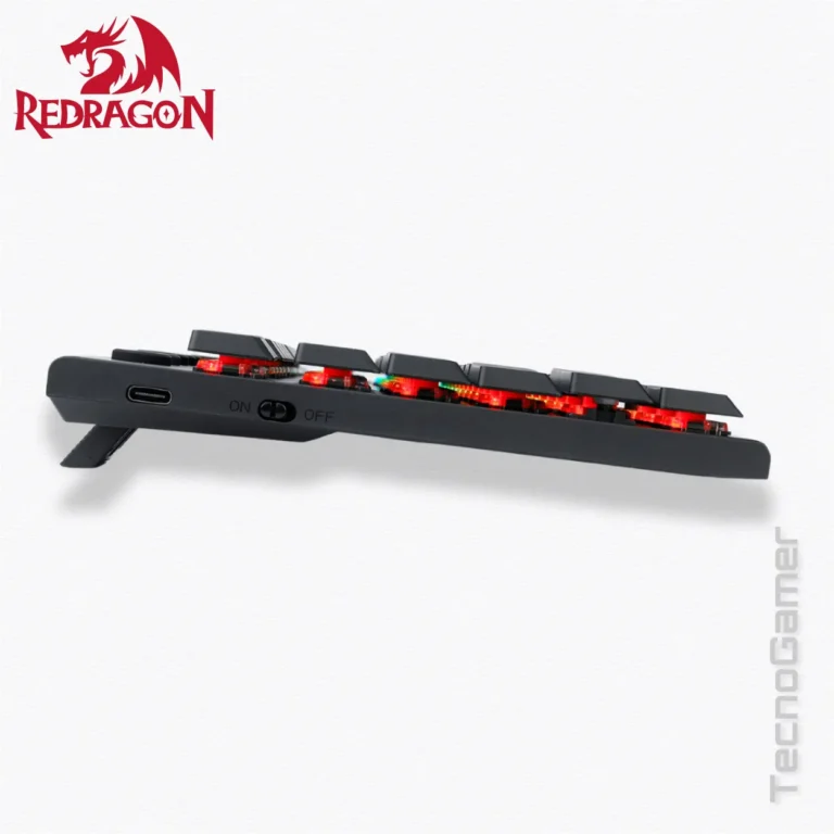 Teclado Redragon HORUS TKL WIRELESS K621-RGB-SP  (red switches)