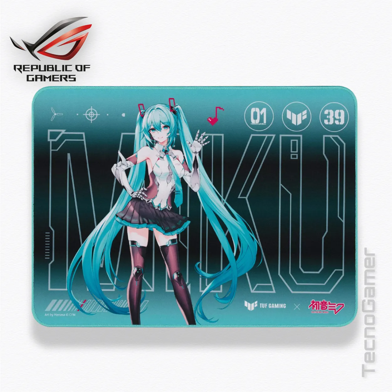 Padmouse ASUS TUF Gaming NC-19 P1 MIKU (400mm x 260 mm)