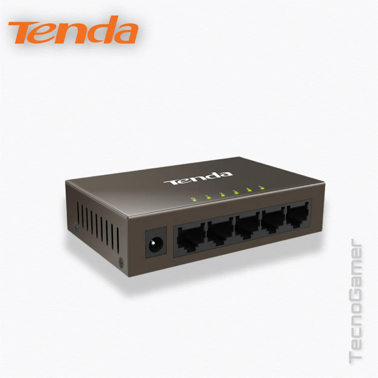Switch Tenda TEF1005D 5 PUERTOS 10/100 METALICO - Imagen 2
