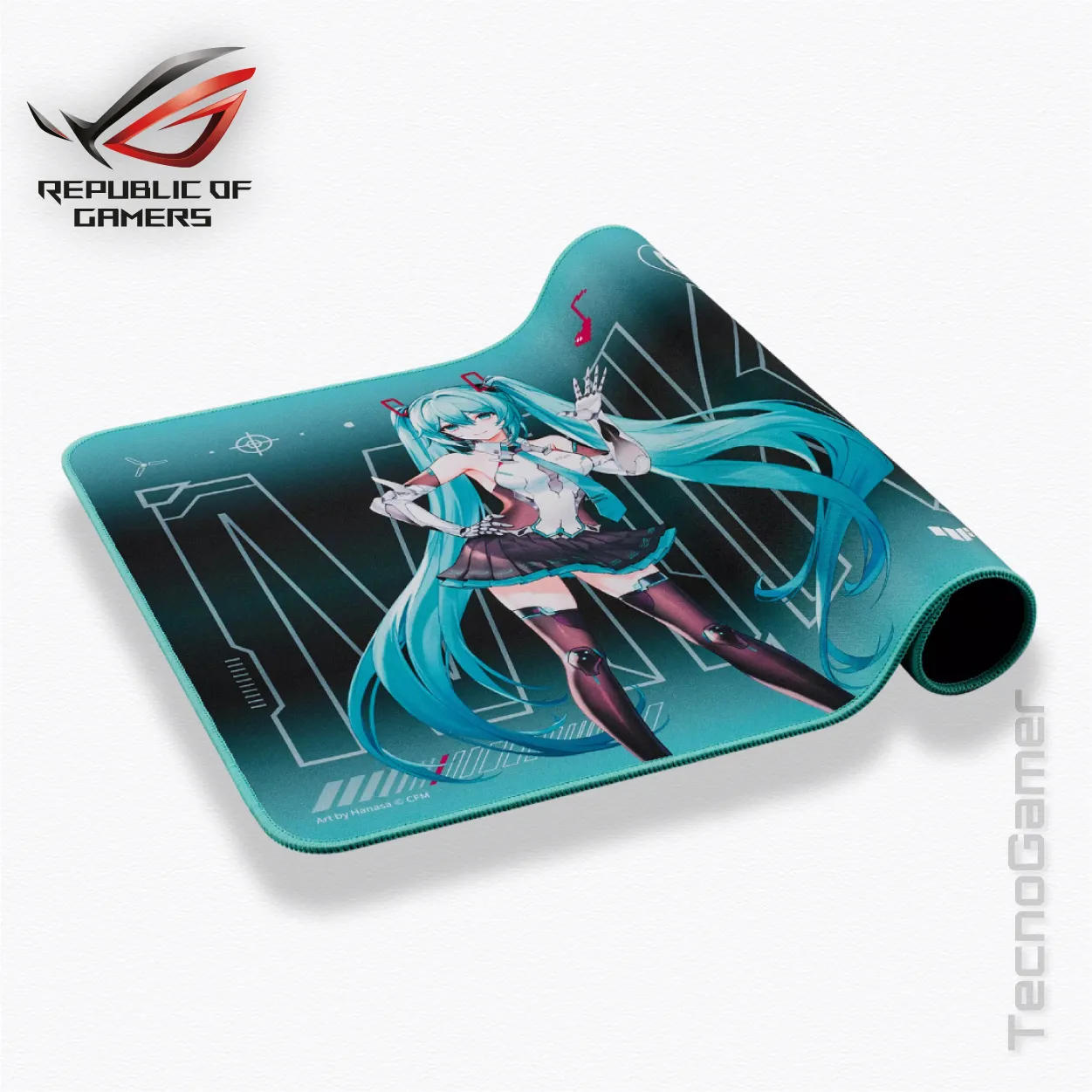 Padmouse ASUS TUF Gaming NC-19 P1 MIKU (400mm x 260 mm) - Imagen 3