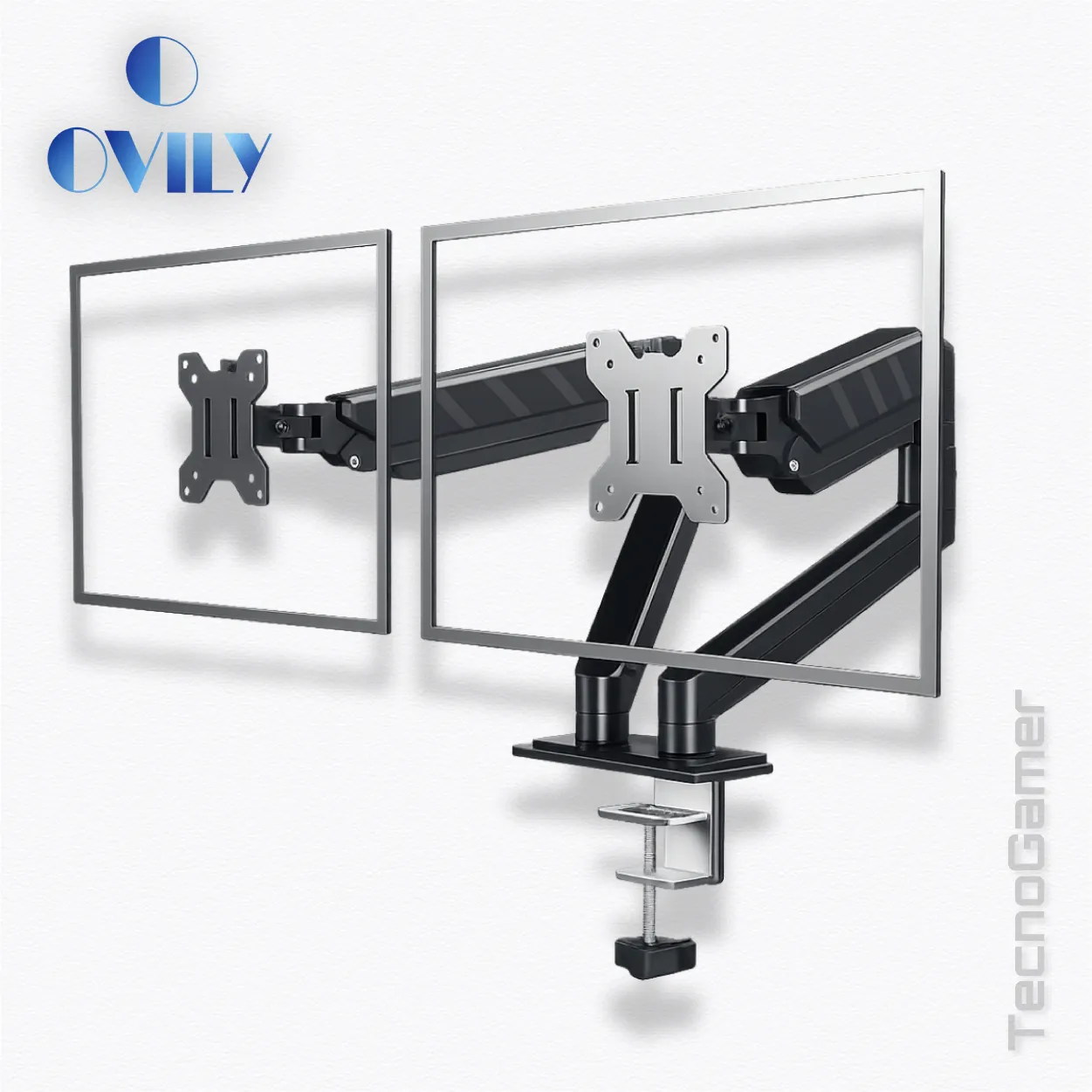 Soporte para Monitor OVILY de 17" a 30" - 2 Brazos (F160)