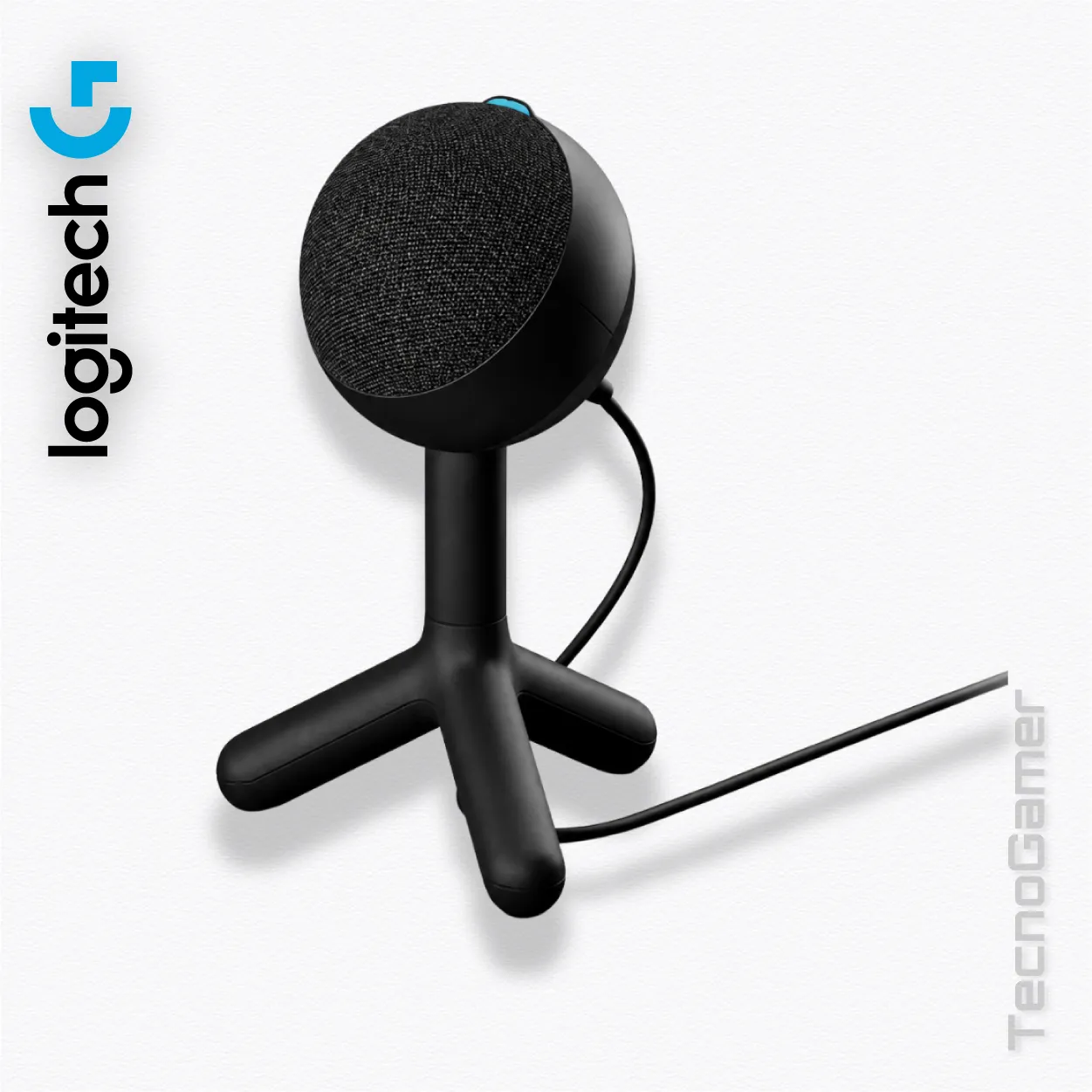 Microfono Logitech YETI ORB RGB CON LIGHTSYNC BLACK vista alternativa