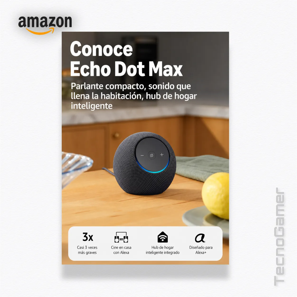 Alexa Amazon ECHO DOT MAX - Imagen 3