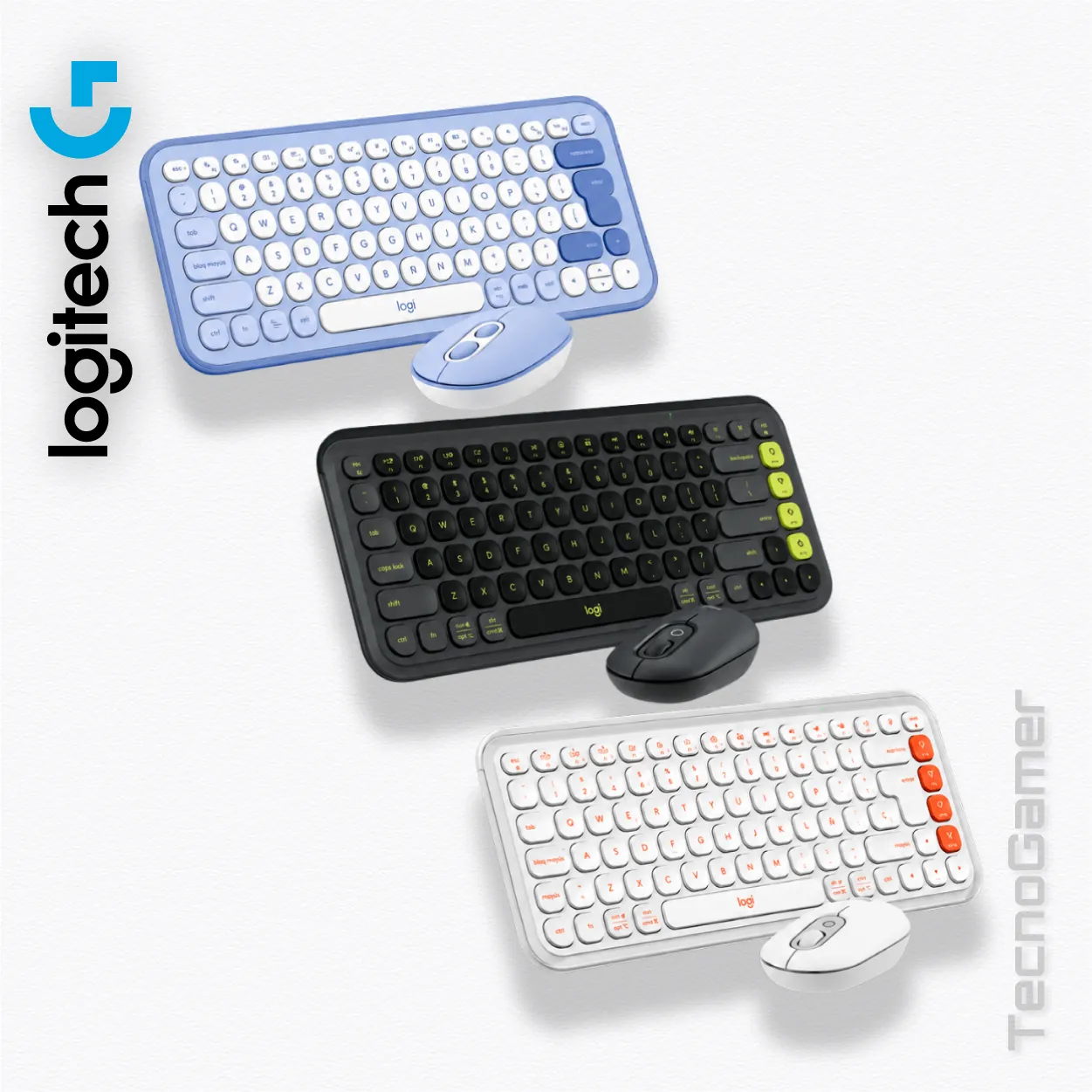 Teclado Combo Logitech POP Icon (teclado y mouse).